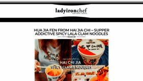 What Ladyironchef.com website looked like in 2020 (3 years ago)