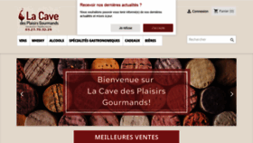 What Lacavedesplaisirsgourmands.com website looked like in 2020 (3 years ago)