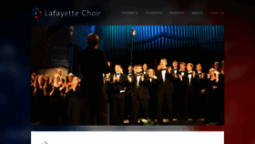 What Lafayettechoir.org website looked like in 2020 (3 years ago)