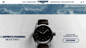 What Longines.es website looked like in 2020 (3 years ago)