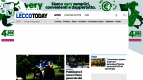 What Leccotoday.it website looked like in 2020 (3 years ago)