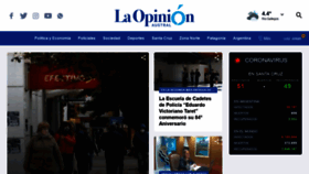 What Laopinionaustral.com.ar website looked like in 2020 (3 years ago)