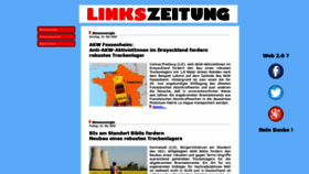 What Linkszeitung.de website looked like in 2020 (3 years ago)