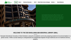 What Library.kiu.ac.ug website looked like in 2020 (3 years ago)