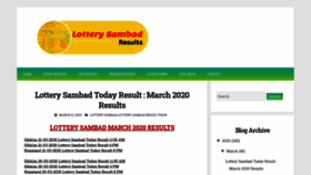 What Lotterysambad.info website looked like in 2020 (3 years ago)