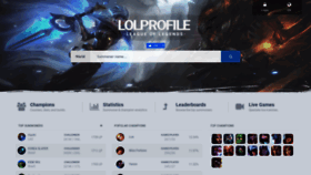 What Lolprofile.net website looked like in 2020 (3 years ago)