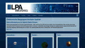 What Lpa-electronics.de website looked like in 2020 (3 years ago)