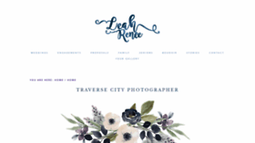 What Leahreneephotography.com website looked like in 2020 (3 years ago)