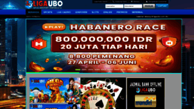 What Ligaubo.com website looked like in 2020 (3 years ago)