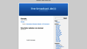 What Live-broadcast.de website looked like in 2020 (3 years ago)