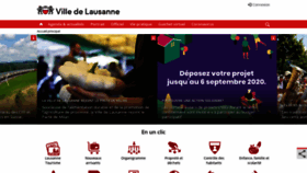 What Lausanne.ch website looked like in 2020 (4 years ago)