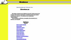 What Literatura.us website looked like in 2020 (5 years ago)