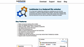 What Lockhunter.com website looked like in 2020 (3 years ago)
