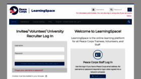 What Learning.peacecorps.gov website looked like in 2020 (3 years ago)