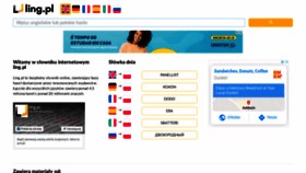 What Ling.pl website looked like in 2020 (5 years ago)