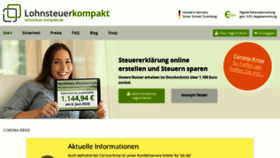 What Lohnsteuer-kompakt.de website looked like in 2020 (5 years ago)
