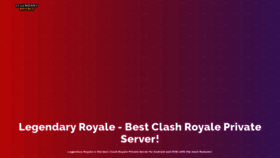 What Legendary-royale.net website looked like in 2020 (3 years ago)