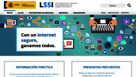 What Lssi.gob.es website looked like in 2020 (3 years ago)