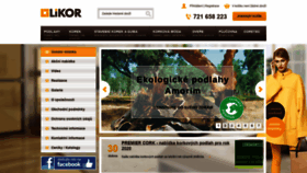 What Likor.cz website looked like in 2020 (3 years ago)