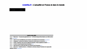 What Liveinfos.fr website looked like in 2020 (3 years ago)