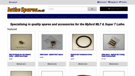 What Lathespares.co.uk website looked like in 2020 (3 years ago)