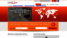 What Livegpssearch.com website looked like in 2020 (3 years ago)