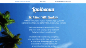 What Lanihonua.com website looked like in 2020 (3 years ago)
