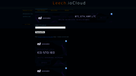 What Leech.iocloud.info website looked like in 2020 (3 years ago)
