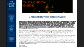 What Londontourist.org website looked like in 2020 (3 years ago)