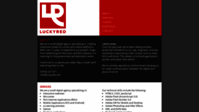What Luckyred.com website looked like in 2020 (3 years ago)