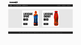 What Lucozade.com website looked like in 2020 (3 years ago)