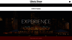 What Libertyhouserestaurant.com website looked like in 2020 (3 years ago)