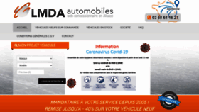 What Lmda-automobiles.fr website looked like in 2020 (3 years ago)