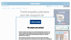 What Lest-eclair.fr website looked like in 2020 (3 years ago)
