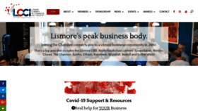 What Lismorechamber.com.au website looked like in 2020 (4 years ago)
