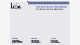 What Lotusmarketingservices.com website looked like in 2020 (3 years ago)