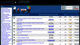 What Lunaticoutpost.com website looked like in 2020 (3 years ago)