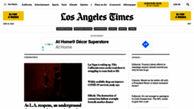 What Latimes.com website looked like in 2020 (3 years ago)