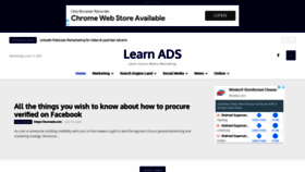 What Learnads.com website looked like in 2020 (3 years ago)