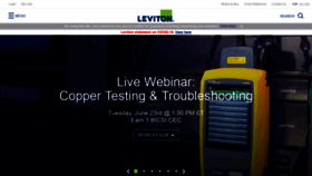 What Leviton.com website looked like in 2020 (3 years ago)