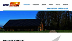 What Loma-solar.de website looked like in 2020 (3 years ago)