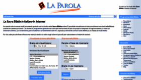 What Laparola.net website looked like in 2020 (3 years ago)