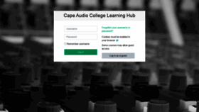 What Learning.capeaudiocollege.co.za website looked like in 2020 (3 years ago)