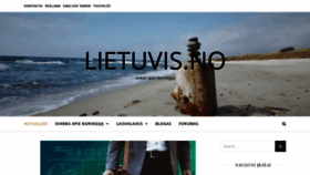 What Lietuvis.no website looked like in 2020 (3 years ago)