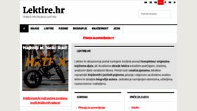 What Lektire.hr website looked like in 2020 (3 years ago)