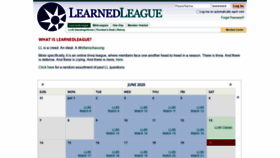 What Learnedleague.com website looked like in 2020 (3 years ago)