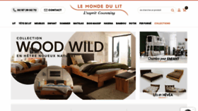 What Le-monde-du-lit.fr website looked like in 2020 (3 years ago)