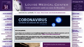 What Louise-medicalcenter.be website looked like in 2020 (3 years ago)