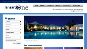 What Lanzarote1.com website looked like in 2020 (3 years ago)