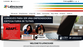 What Latincouver.ca website looked like in 2020 (3 years ago)